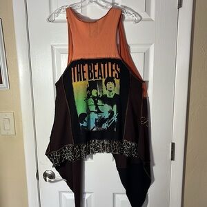 Styles Ever After vintage original designs patchwork duster vest Beatles 1X